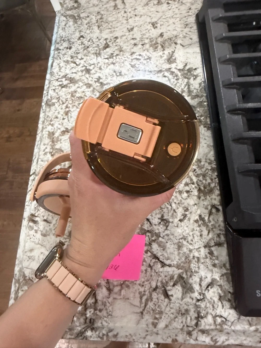 BrüMate Sandstone Bloom 25oz nav with straw top - Picture 3 of 4